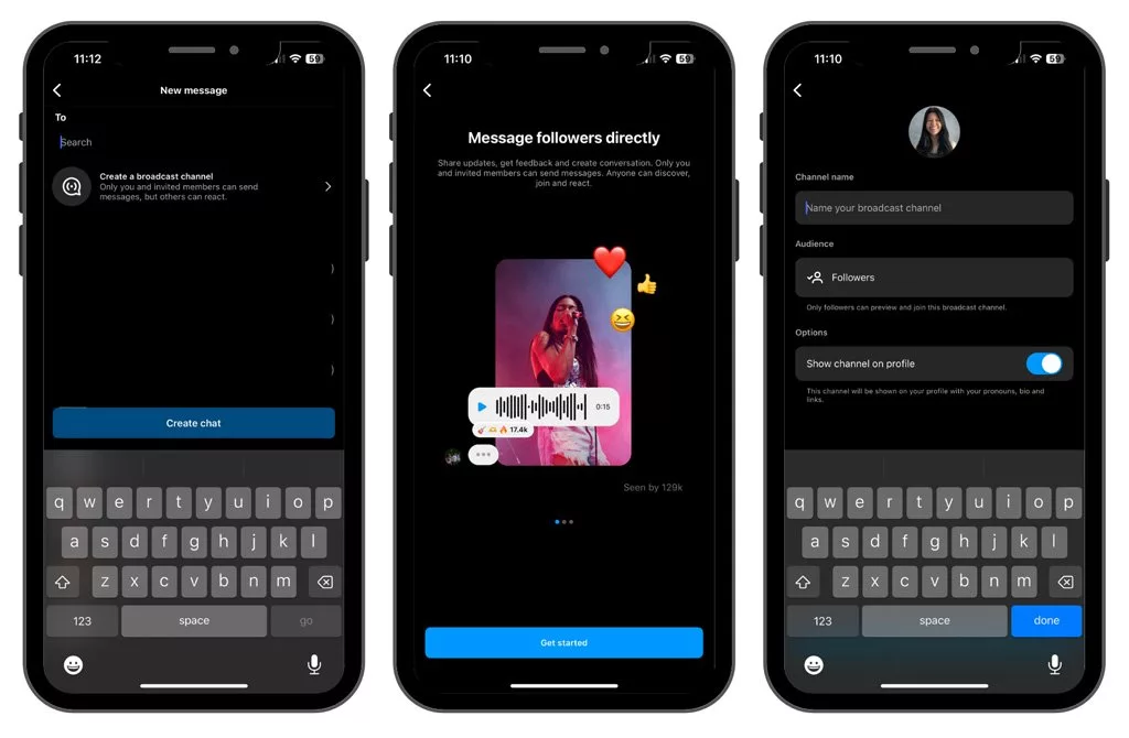 برودکست اینستاگرام