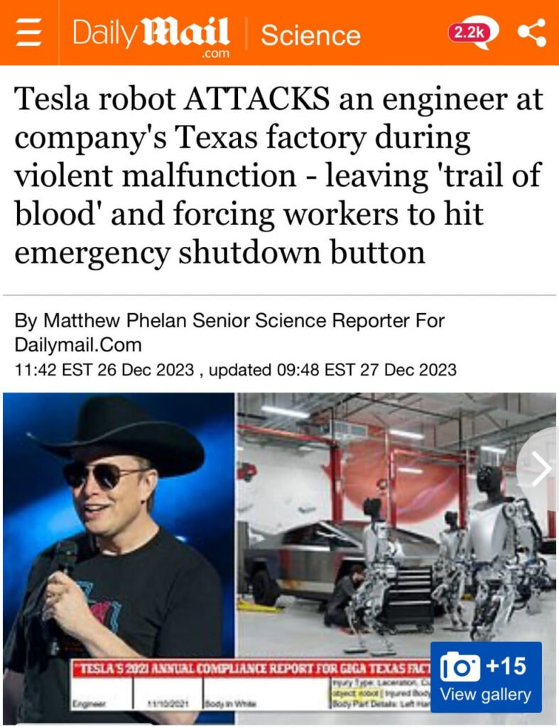 دعوا ربات تسلا به کارمند آن؛ ناراحتی ایلان ماسک از انتشار کردن این گزارش 3 دعوا ربات تسلا به کارمند آن؛ ناراحتی ایلان ماسک از