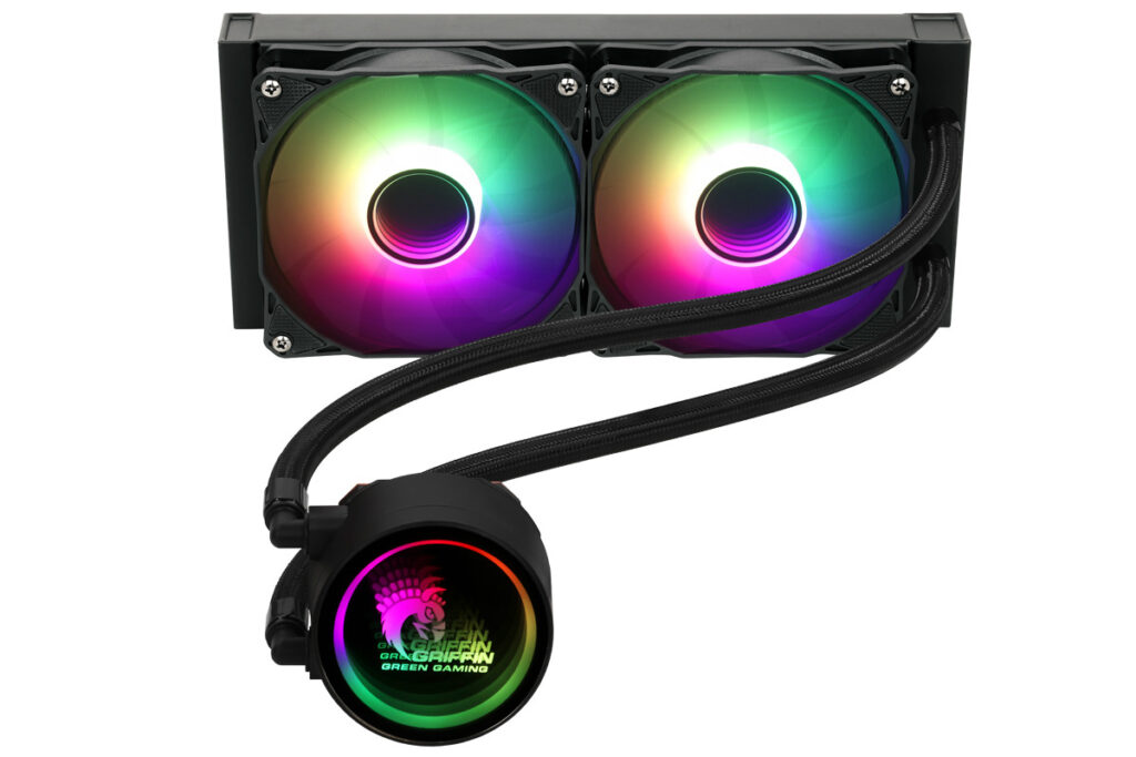 1756831945 543 معارفه خنک‌کننده آبی گرین مدل GLACIER 240 ARGB کارآمد و