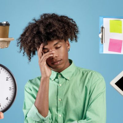 سردرگمی از انجام کارها ساعت قهوه تبلت