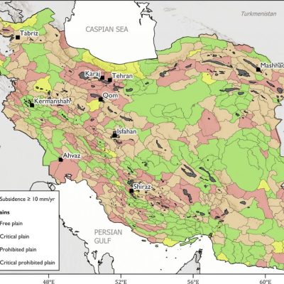 ایران یکی از کانون‌های فرونشست شدید زمین در جهان است