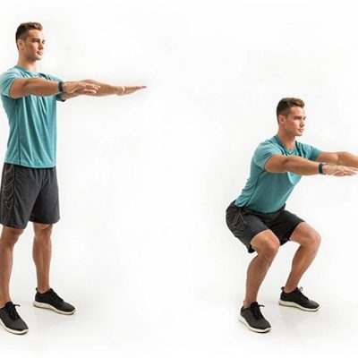 انجام حرکت اسکوات یا اسکات برای داشتن باسن خوش فرم