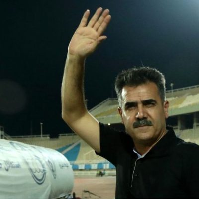 است و ری  آبی ها در حمایت از سرمربی (عکس)