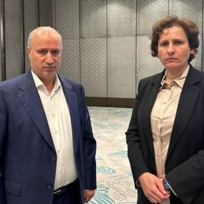 دیدار تاج و نماینده فلسطین در مقر AFC